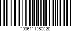 Código de barras (EAN, GTIN, SKU, ISBN): '7896111953020'