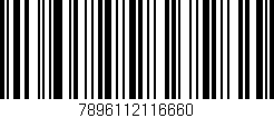 Código de barras (EAN, GTIN, SKU, ISBN): '7896112116660'