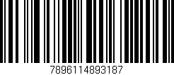 Código de barras (EAN, GTIN, SKU, ISBN): '7896114893187'