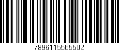Código de barras (EAN, GTIN, SKU, ISBN): '7896115565502'