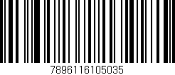 Código de barras (EAN, GTIN, SKU, ISBN): '7896116105035'