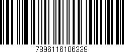 Código de barras (EAN, GTIN, SKU, ISBN): '7896116106339'