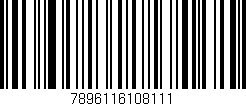 Código de barras (EAN, GTIN, SKU, ISBN): '7896116108111'