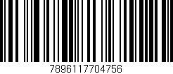 Código de barras (EAN, GTIN, SKU, ISBN): '7896117704756'