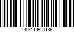Código de barras (EAN, GTIN, SKU, ISBN): '7896118500166'