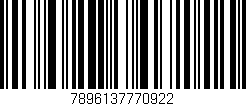 Código de barras (EAN, GTIN, SKU, ISBN): '7896137770922'