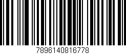Código de barras (EAN, GTIN, SKU, ISBN): '7896140816778'