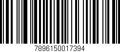 Código de barras (EAN, GTIN, SKU, ISBN): '7896150017394'