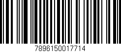 Código de barras (EAN, GTIN, SKU, ISBN): '7896150017714'