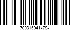 Código de barras (EAN, GTIN, SKU, ISBN): '7896160414794'