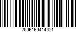 Código de barras (EAN, GTIN, SKU, ISBN): '7896160414831'