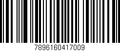 Código de barras (EAN, GTIN, SKU, ISBN): '7896160417009'