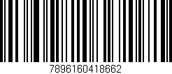 Código de barras (EAN, GTIN, SKU, ISBN): '7896160418662'