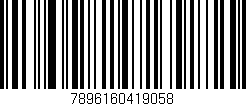 Código de barras (EAN, GTIN, SKU, ISBN): '7896160419058'