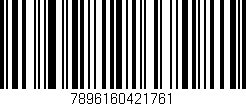 Código de barras (EAN, GTIN, SKU, ISBN): '7896160421761'