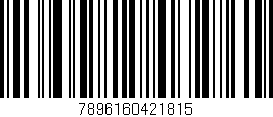 Código de barras (EAN, GTIN, SKU, ISBN): '7896160421815'