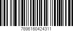 Código de barras (EAN, GTIN, SKU, ISBN): '7896160424311'