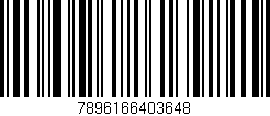 Código de barras (EAN, GTIN, SKU, ISBN): '7896166403648'