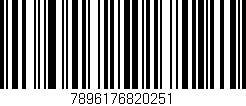 Código de barras (EAN, GTIN, SKU, ISBN): '7896176820251'