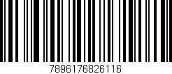 Código de barras (EAN, GTIN, SKU, ISBN): '7896176826116'