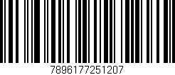 Código de barras (EAN, GTIN, SKU, ISBN): '7896177251207'