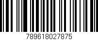 Código de barras (EAN, GTIN, SKU, ISBN): '789618027875'