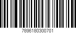 Código de barras (EAN, GTIN, SKU, ISBN): '7896180300701'