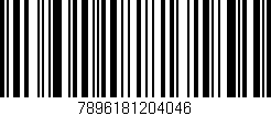 Código de barras (EAN, GTIN, SKU, ISBN): '7896181204046'