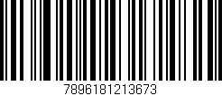 Código de barras (EAN, GTIN, SKU, ISBN): '7896181213673'