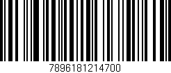 Código de barras (EAN, GTIN, SKU, ISBN): '7896181214700'