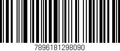 Código de barras (EAN, GTIN, SKU, ISBN): '7896181298090'