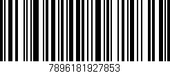 Código de barras (EAN, GTIN, SKU, ISBN): '7896181927853'