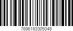 Código de barras (EAN, GTIN, SKU, ISBN): '7896183305048'