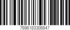 Código de barras (EAN, GTIN, SKU, ISBN): '7896183306847'