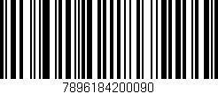 Código de barras (EAN, GTIN, SKU, ISBN): '7896184200090'