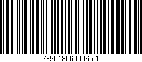Código de barras (EAN, GTIN, SKU, ISBN): '7896186600065-1'