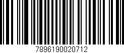 Código de barras (EAN, GTIN, SKU, ISBN): '7896190020712'