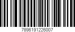 Código de barras (EAN, GTIN, SKU, ISBN): '7896191226007'