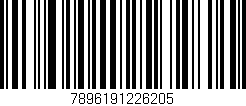 Código de barras (EAN, GTIN, SKU, ISBN): '7896191226205'