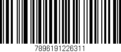 Código de barras (EAN, GTIN, SKU, ISBN): '7896191226311'
