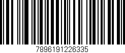 Código de barras (EAN, GTIN, SKU, ISBN): '7896191226335'
