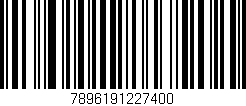 Código de barras (EAN, GTIN, SKU, ISBN): '7896191227400'