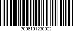 Código de barras (EAN, GTIN, SKU, ISBN): '7896191260032'