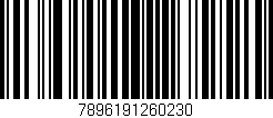Código de barras (EAN, GTIN, SKU, ISBN): '7896191260230'