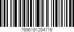 Código de barras (EAN, GTIN, SKU, ISBN): '7896191294716'