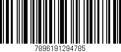 Código de barras (EAN, GTIN, SKU, ISBN): '7896191294785'