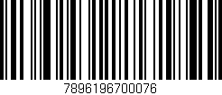 Código de barras (EAN, GTIN, SKU, ISBN): '7896196700076'