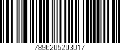 Código de barras (EAN, GTIN, SKU, ISBN): '7896205203017'