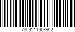 Código de barras (EAN, GTIN, SKU, ISBN): '7896211806592'