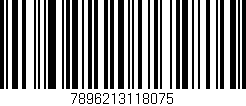 Código de barras (EAN, GTIN, SKU, ISBN): '7896213118075'